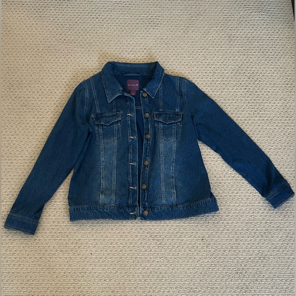Gloria Vanderbilt Dark Blue Denim Jacket
